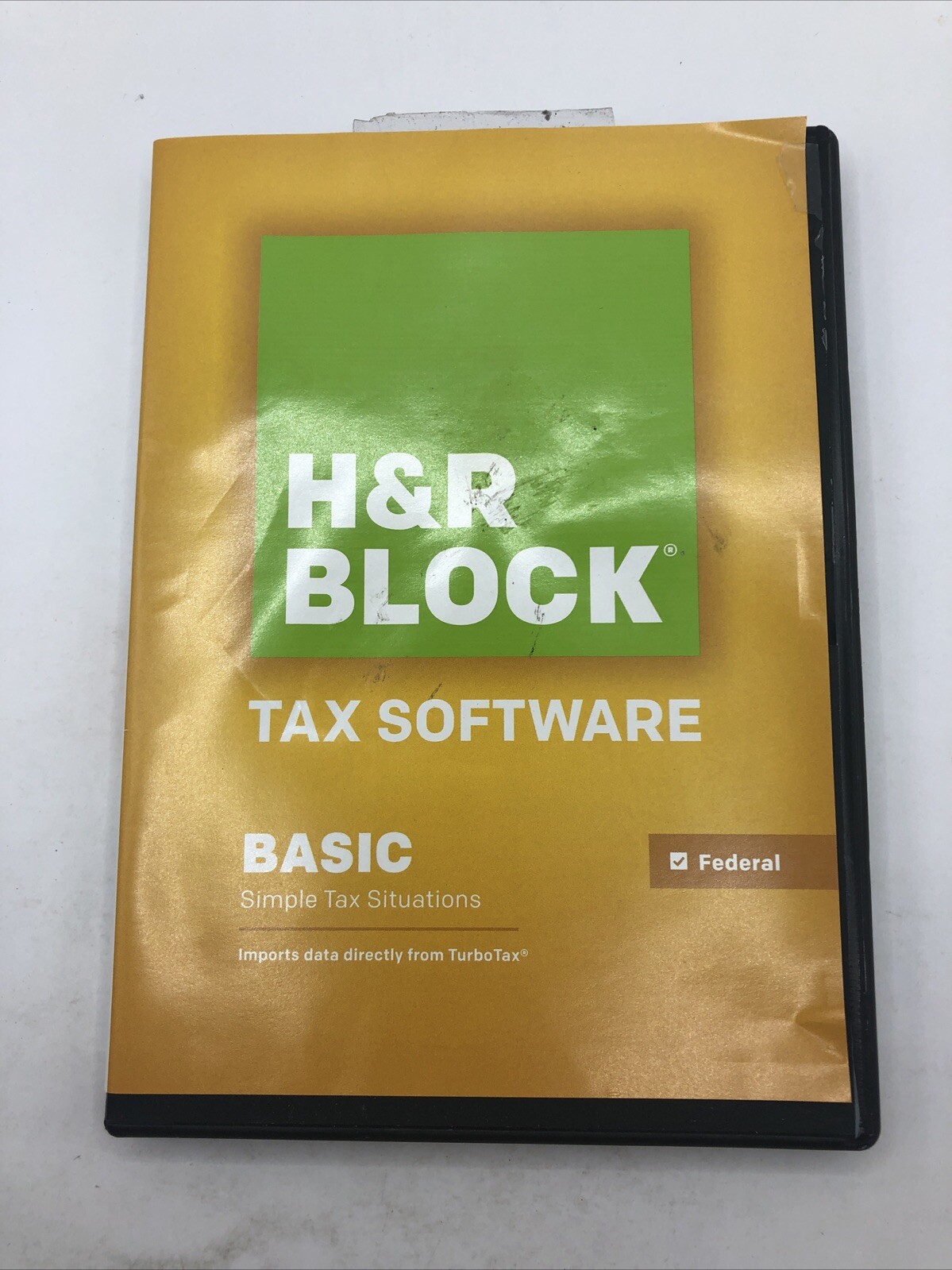 2018 H&R Block Basic 1040 Federal turbo formerly Tax Cut New CD sealed DVD case!
