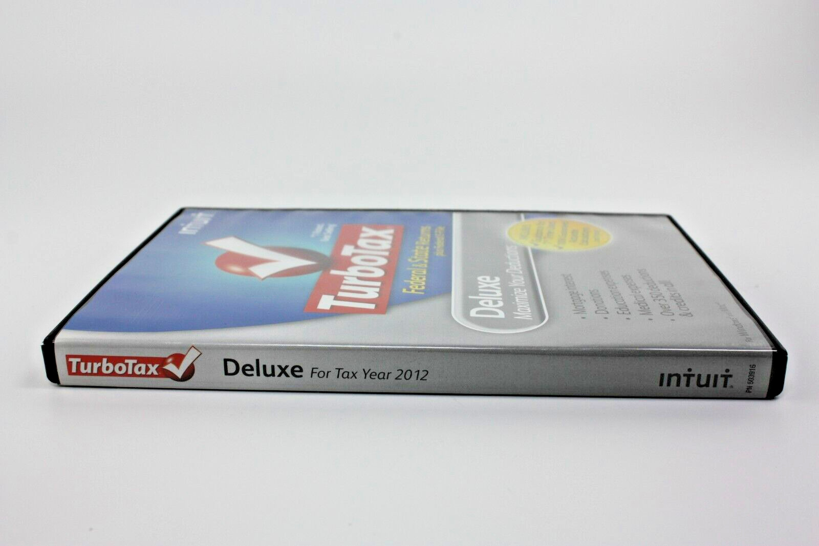 Turbotax 2012 Deluxe Federal and State + Federal E-file – Open box, preowned