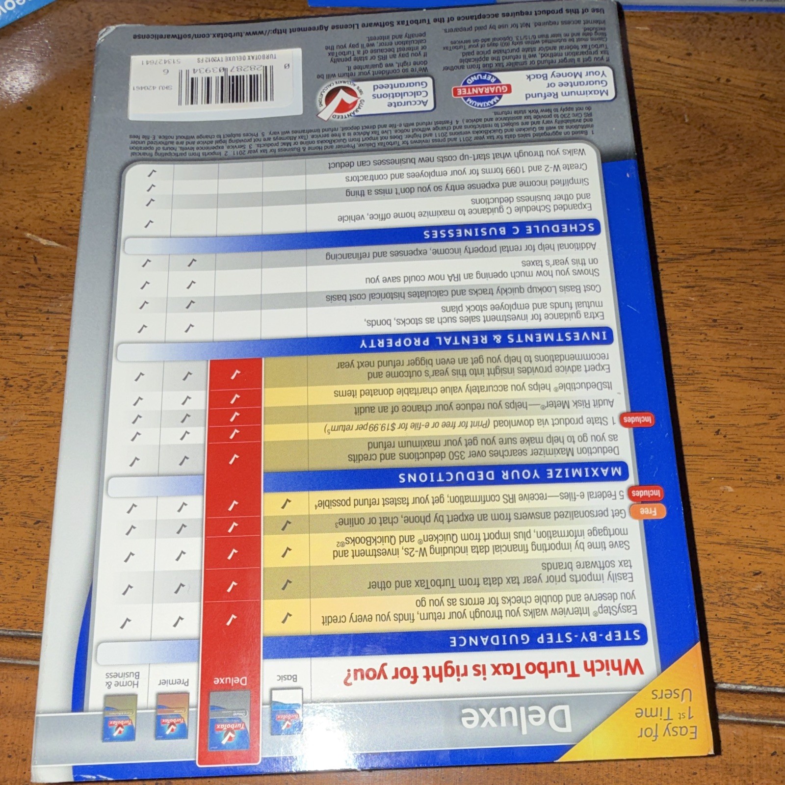 Intuit TurboTax Deluxe Tax Preparation Software 3 CD for Windows