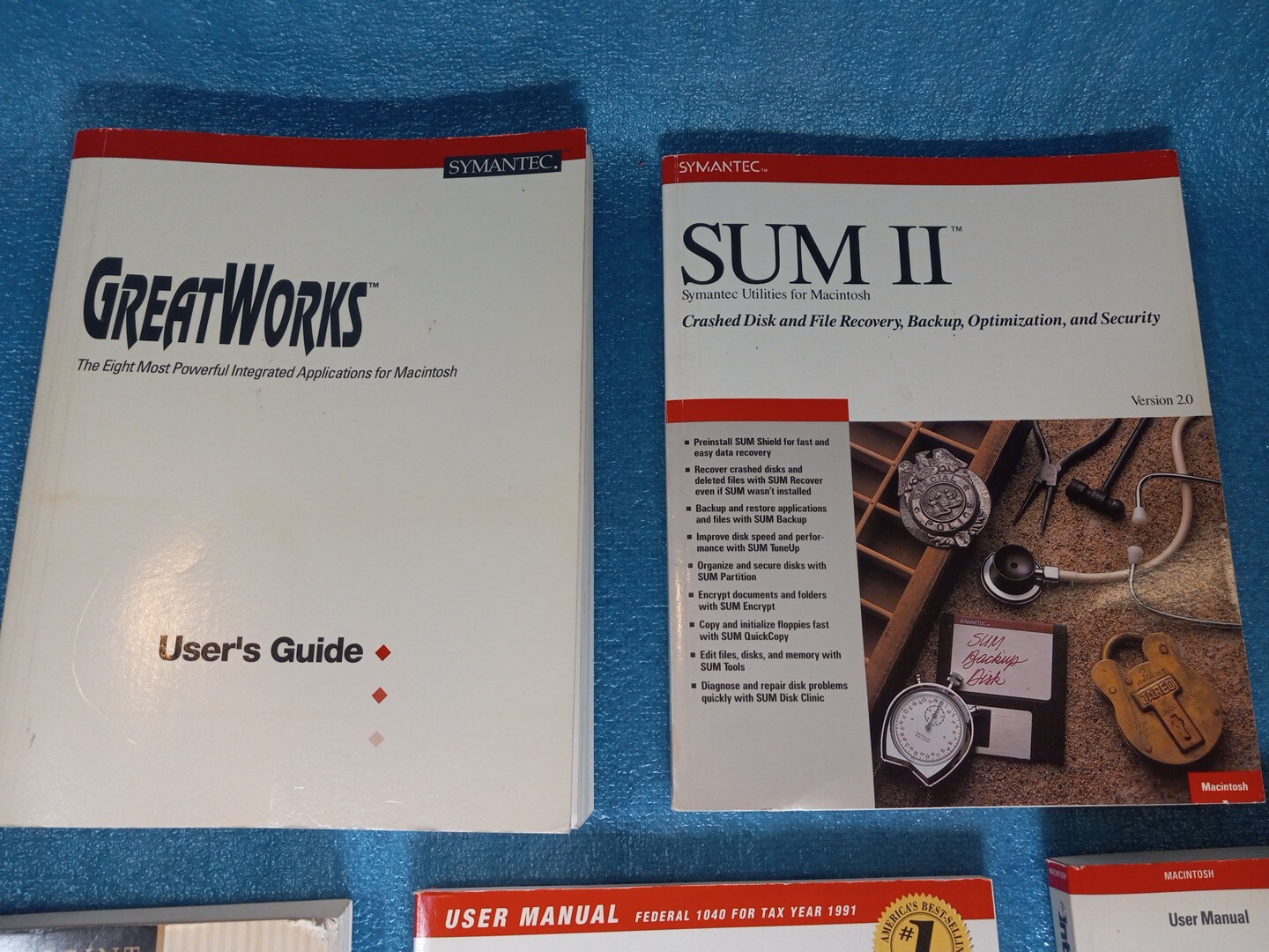 Symantec Macintosh Business Bundle MacInTax Quicken GreatWorks System 7 Apple