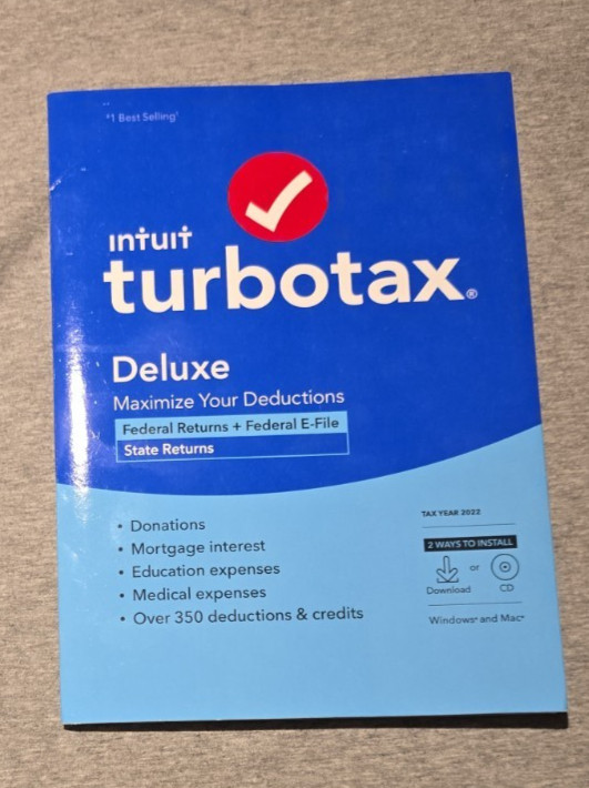 TurboTax Deluxe Tax Year 2022