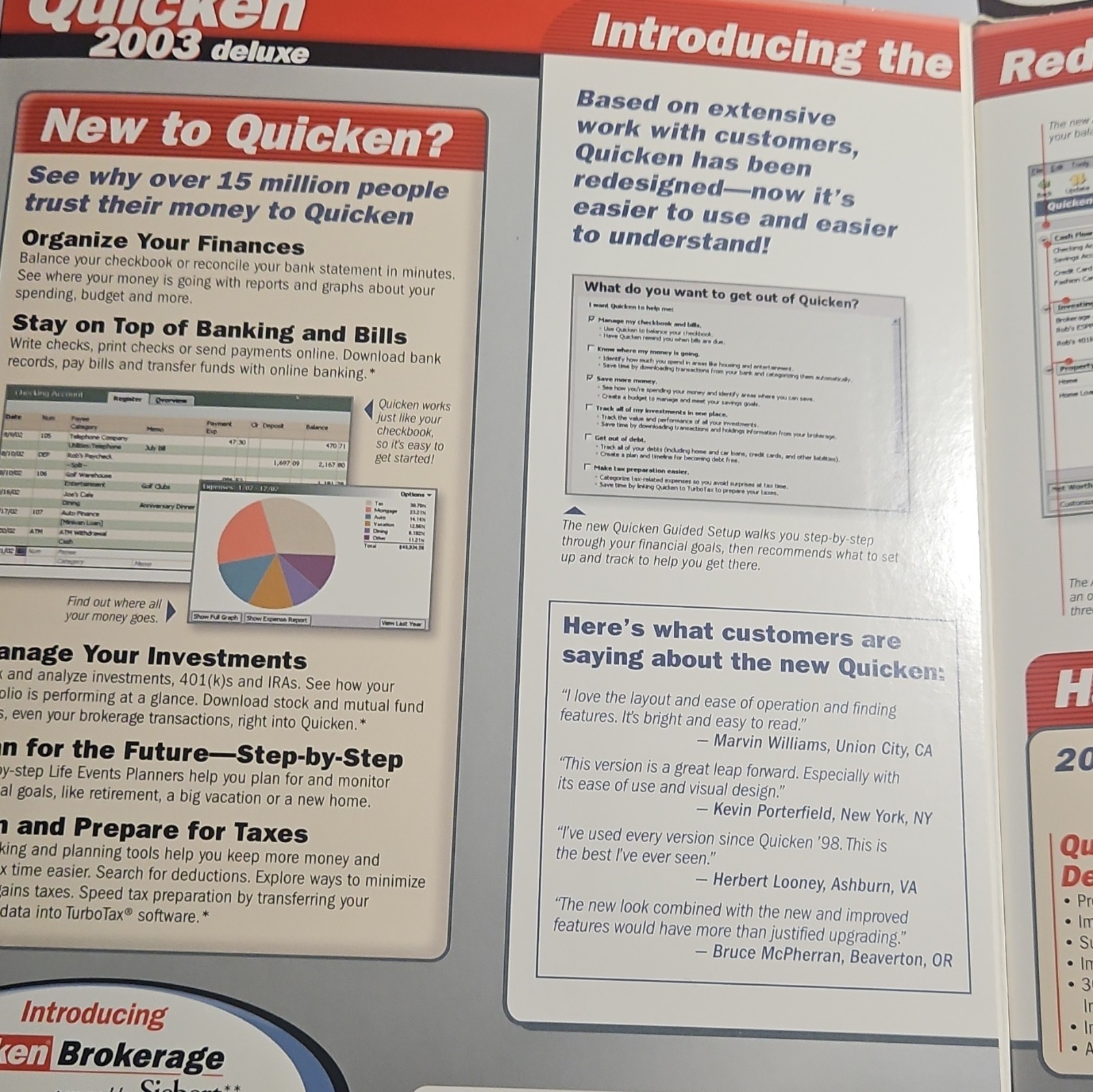 Intuit Quicken 2003 Deluxe Personal Finance for Windows 95-XP CD PN 353661