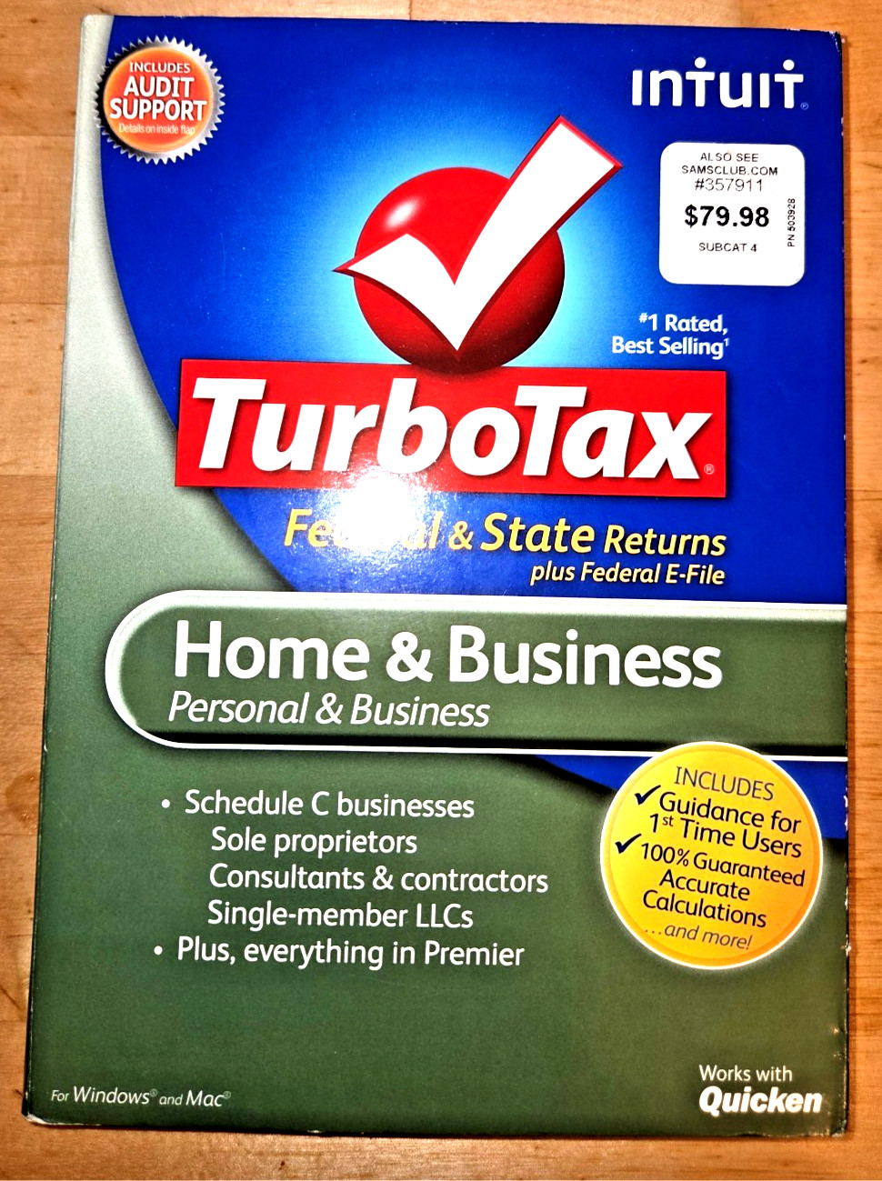 Intuit Turbo Tax 2012 Home & Business for Windows And Mac