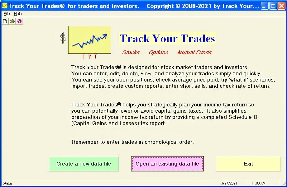 Track Your Trades! IRS Schedule D tax return software 2023. Windows PC or laptop