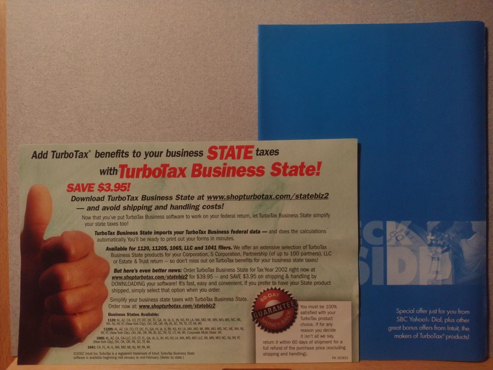 2002 TurboTax Business Federal CD Windows