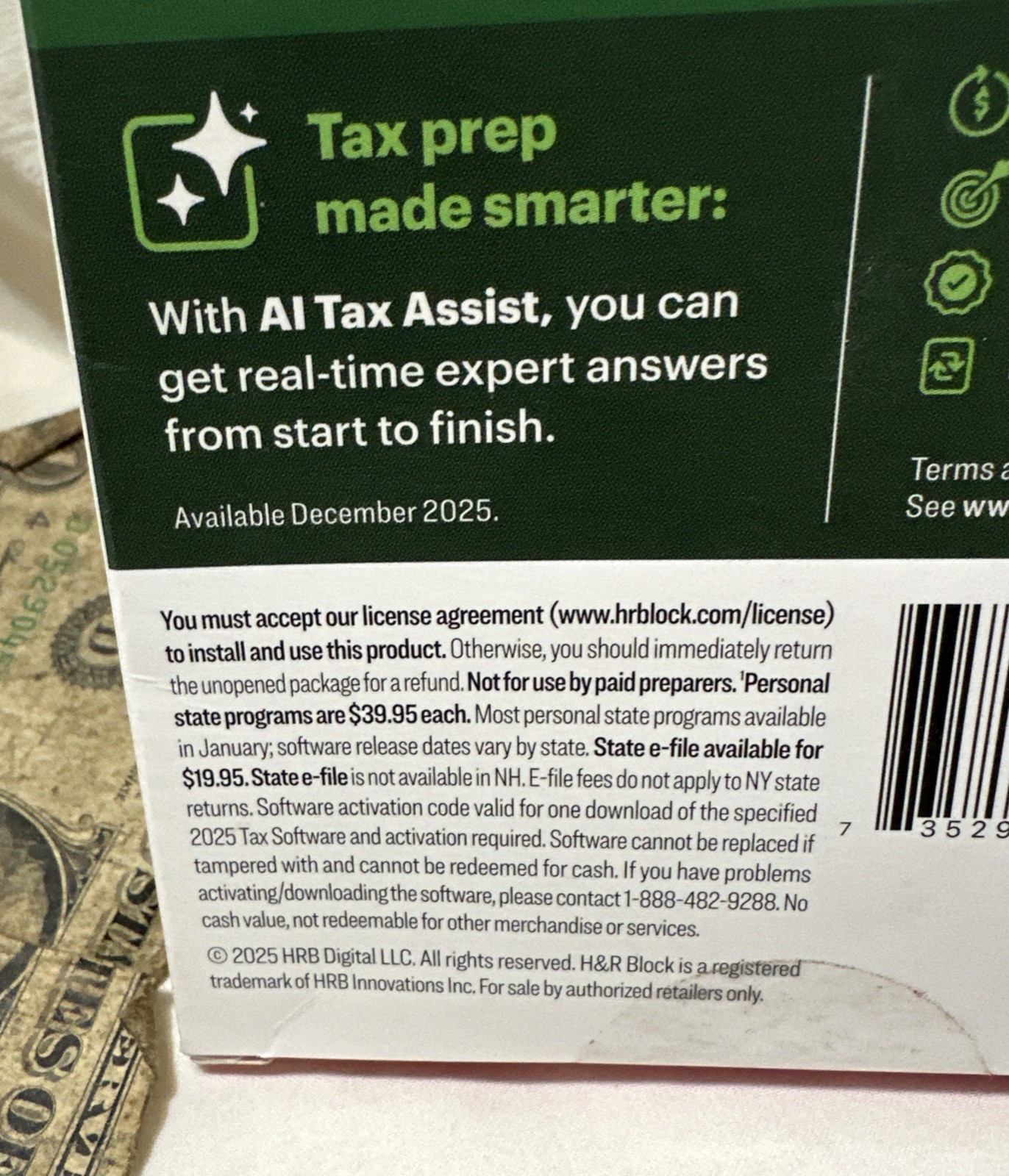 NEW 2025 H&R Block Tax Software Deluxe for Win PC Mac [Key Card] USA Turbotax