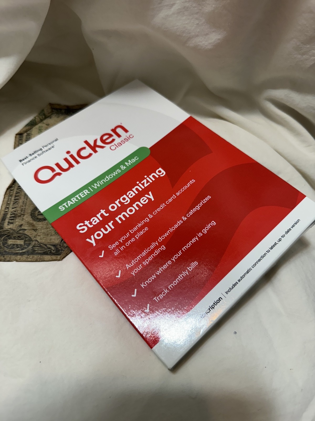 Quicken Classic Starter 1-Year Subscription Mac, Window Open Box New unused 2026