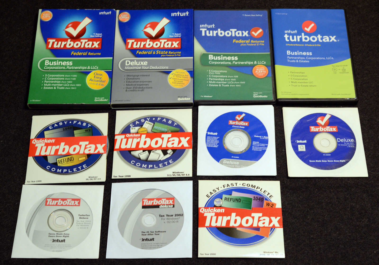 Various Versions Intuit TurboTax Sold Individually
