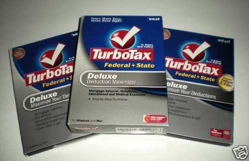 Turbotax Deluxe 2006, 2007 & 2008 lot w/ state. New.