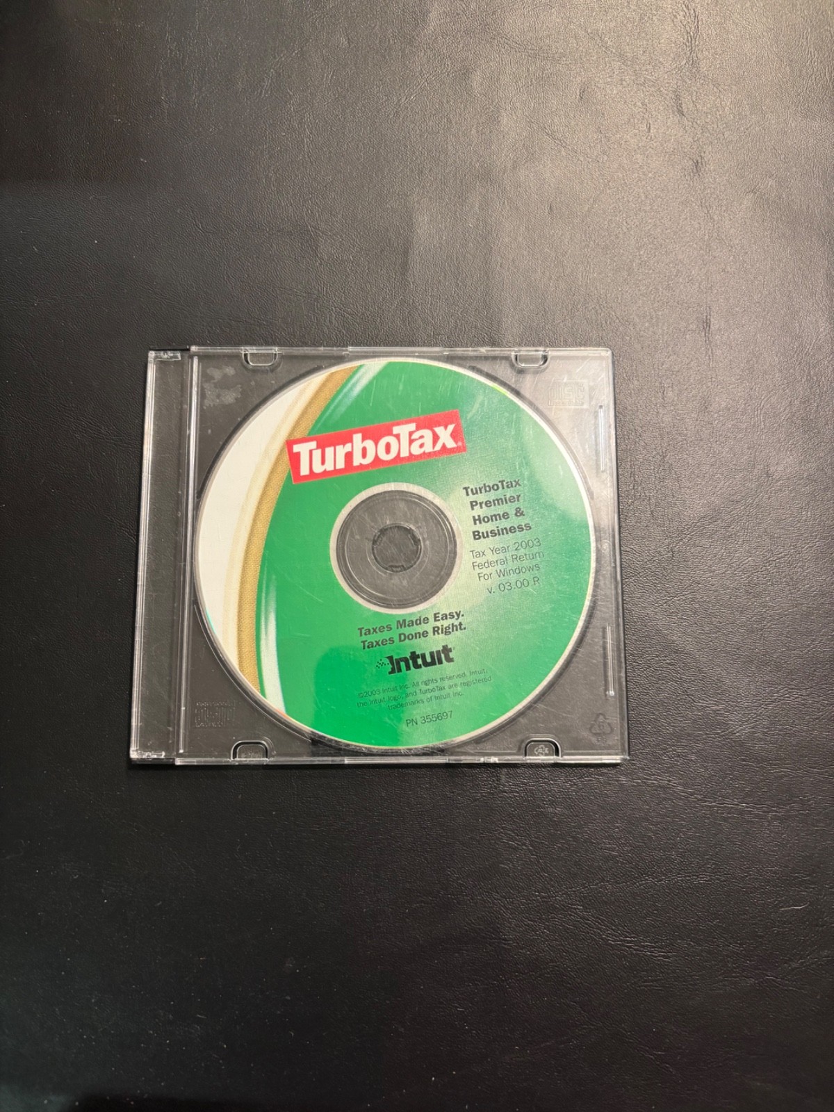 2003 Intuit TurboTax Premier Home & Business FEDERAL For windows No Product Key