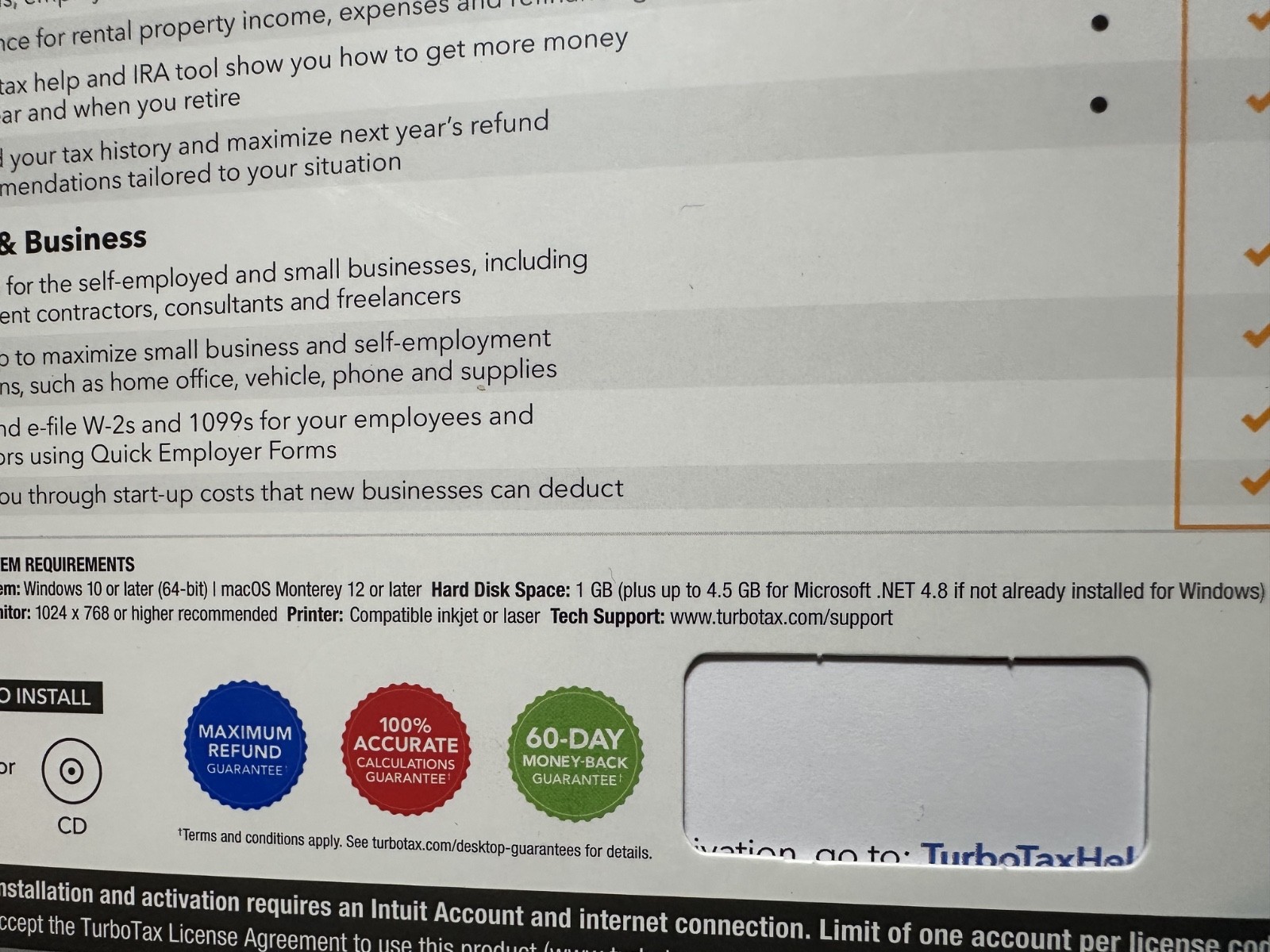 NEW TurboTax Home & Business 2023 Federal + E-file + State for Windows/Mac USA