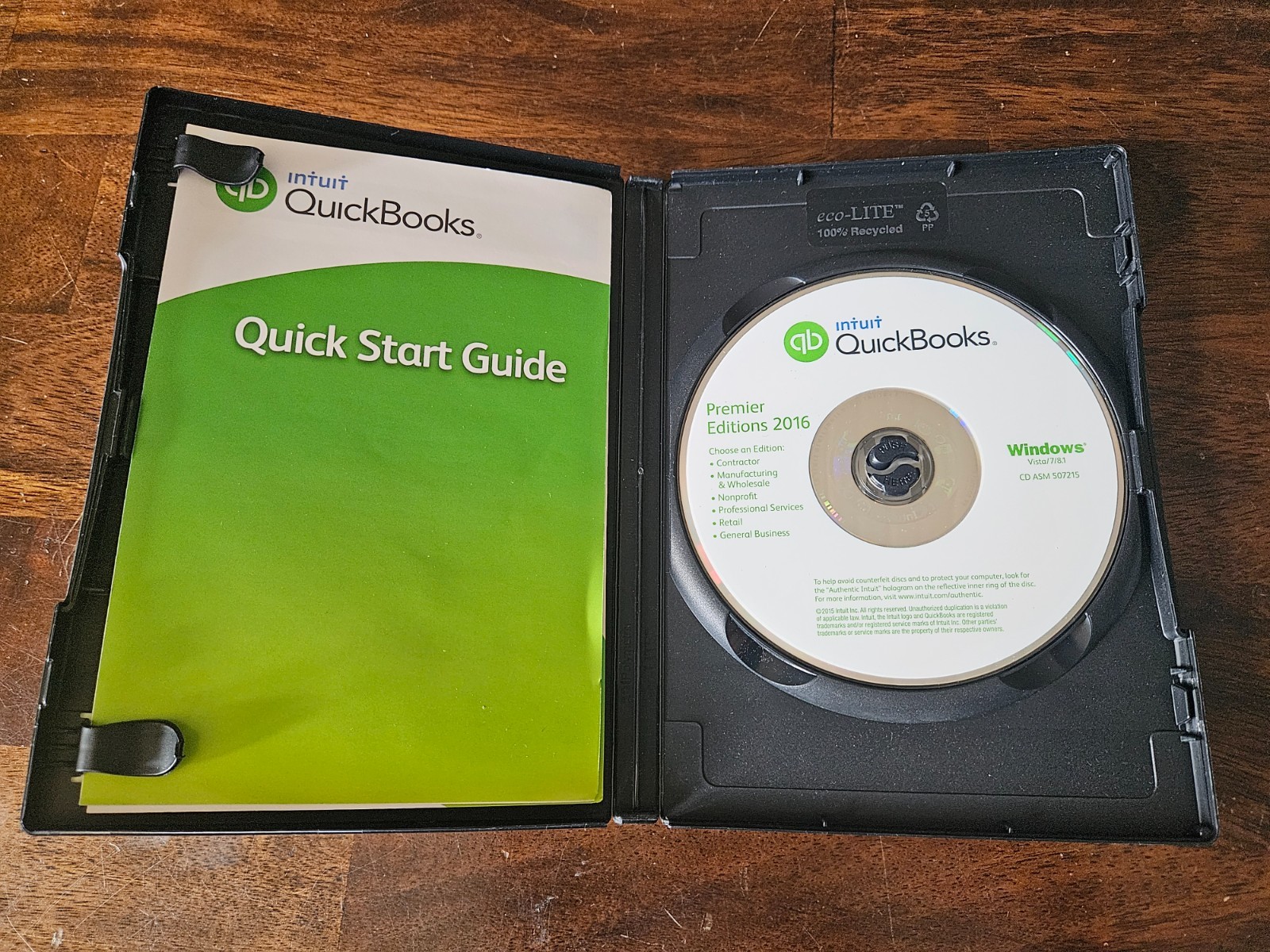 Intuit QUICKBOOKS Desktop PREMIER 2016 Windows 10 & 11 = NO SUBSCRIPTION =