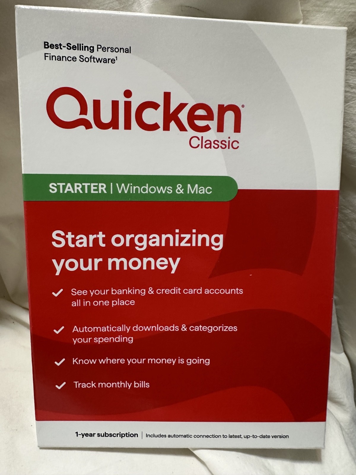 Quicken Classic Starter 1-Year Subscription Mac, Window Open Box New unused 2026