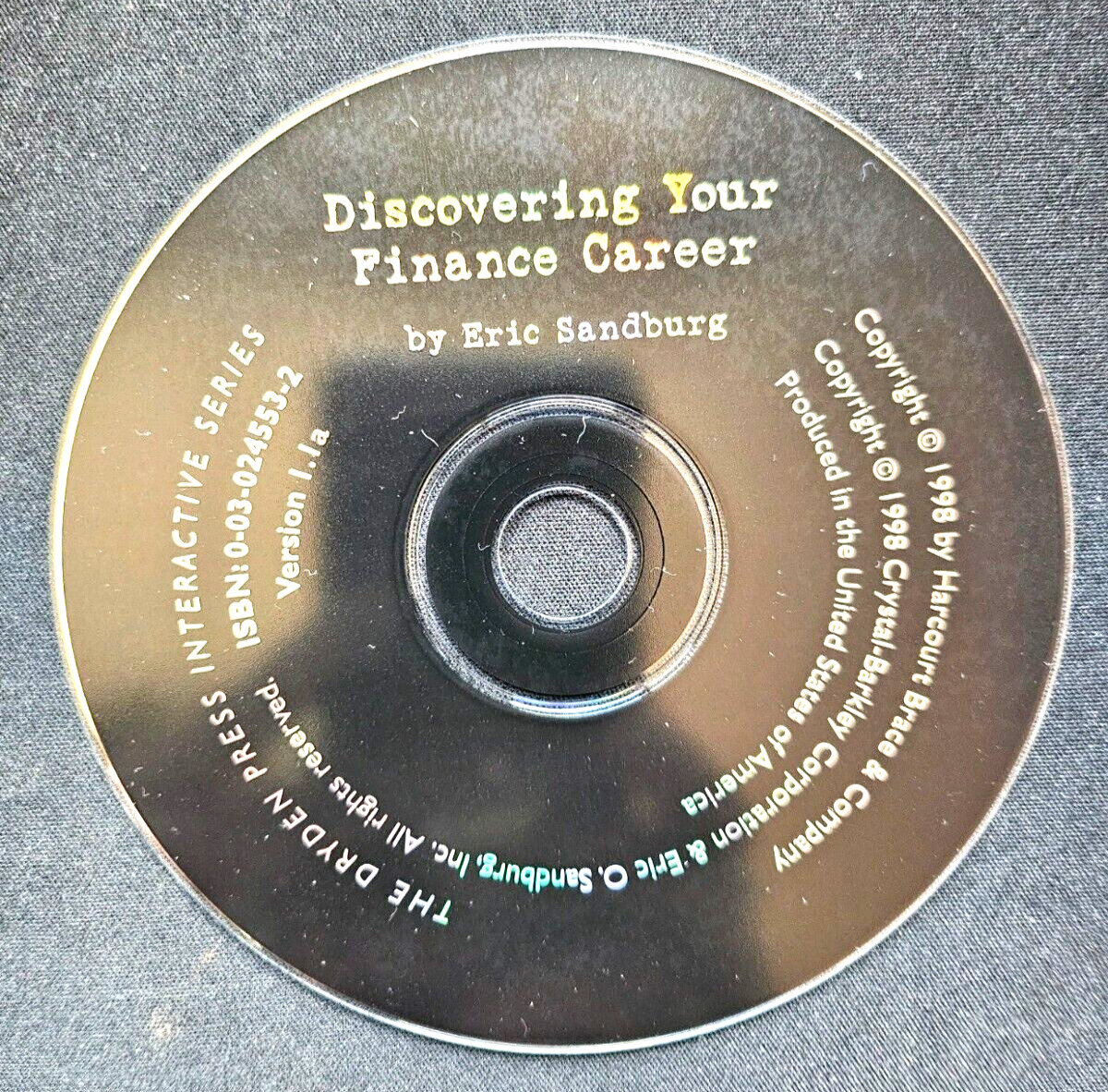 Discovering Your Finance Career by Eric Sandburg CD ONLY