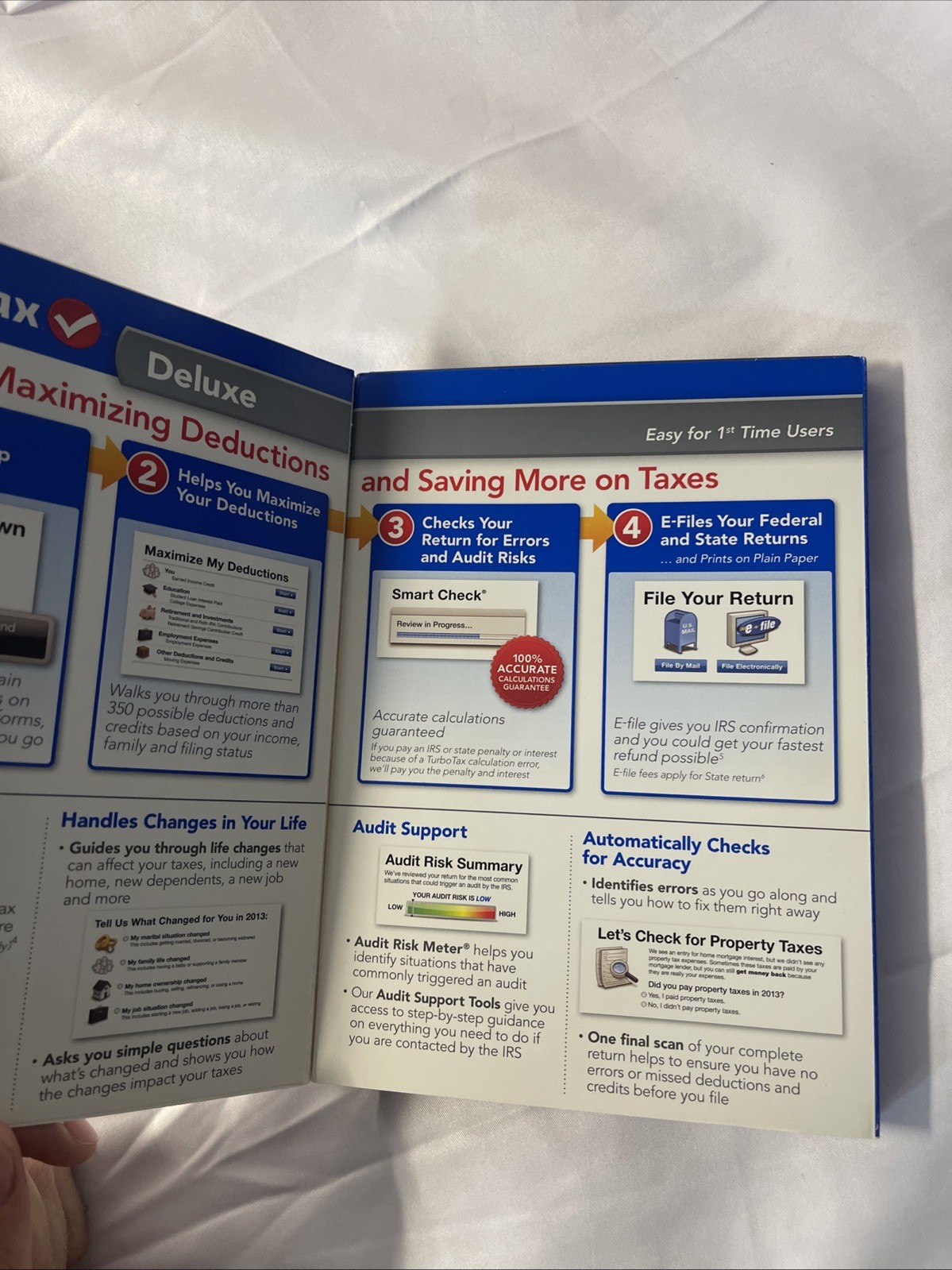 2013 TurboTax Deluxe Federal ONLY Turbo Tax New sealed CD in original DVDcase