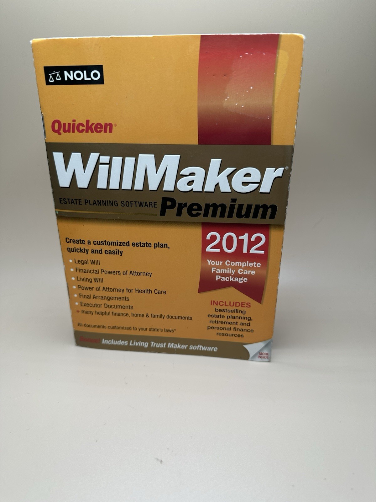 NOLO Quicken Estate Planning Software (Windows XP SP2/Vista/7) 2012