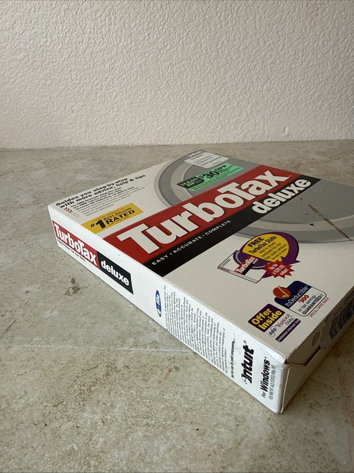 TurboTax Deluxe 2002 Tax Preparation Software CD For Windows PC English Standard