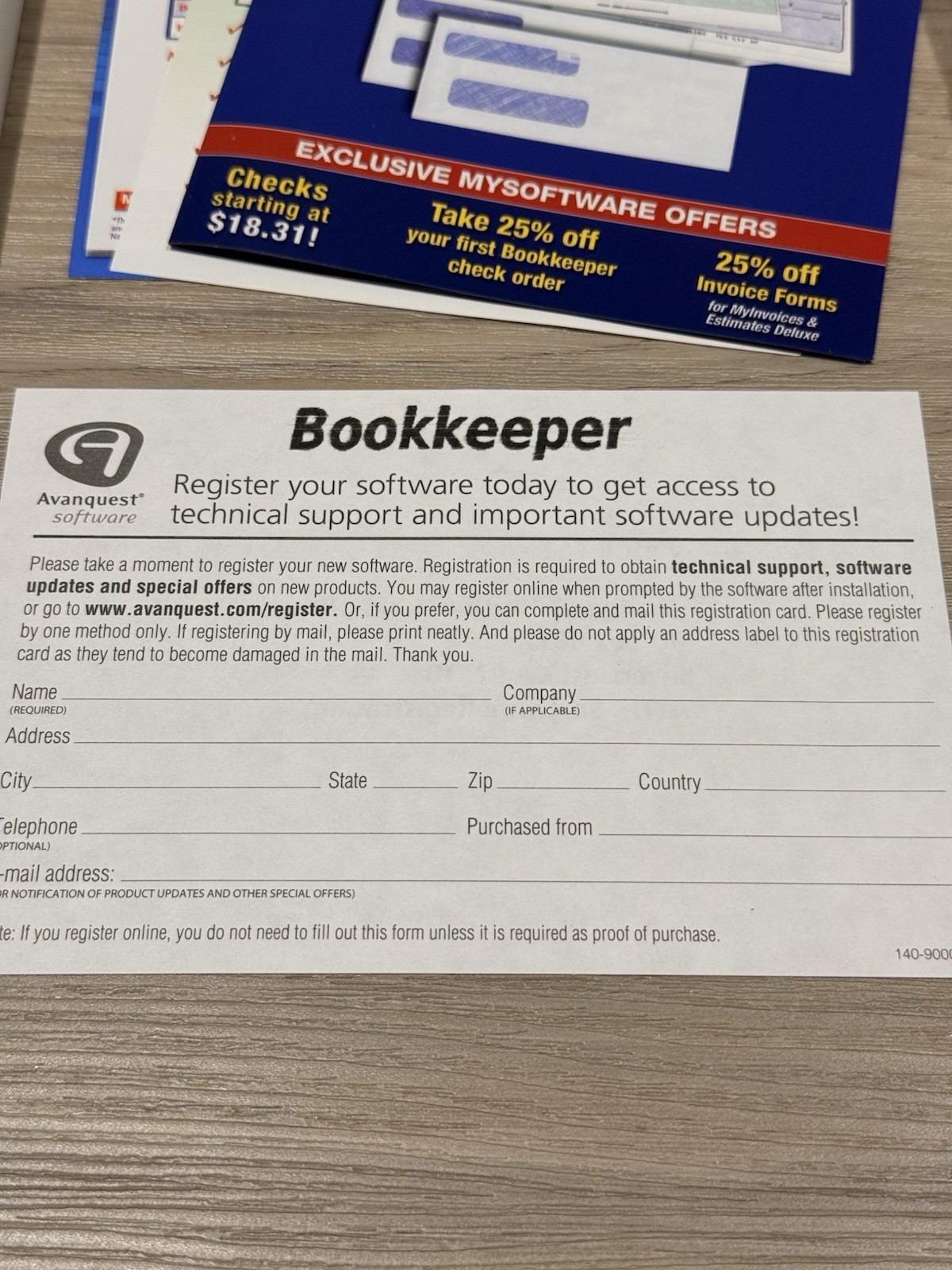 MySoftware Bookkeeper Business Finances Manager Accounting Software 2009 Windows