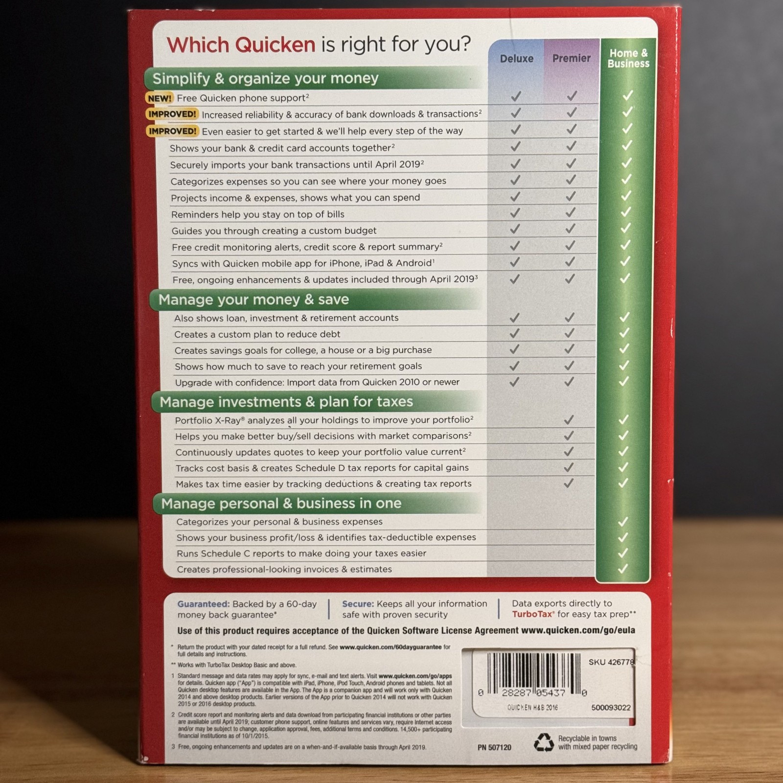 Intuit Quicken 2016 Home And Business Windows PC – PLEASE READ BELOW ⚠️TESTED