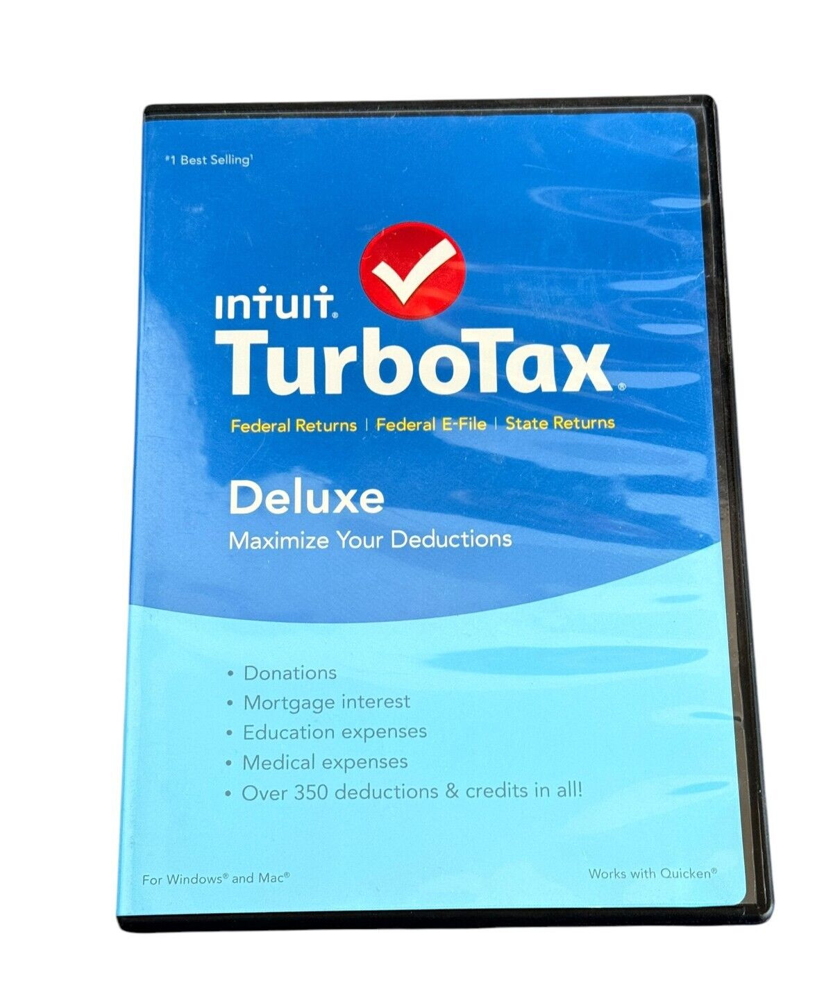 Turbotax Deluxe 2015 Federal & State Returns + Federal E-File for Windows & MAC