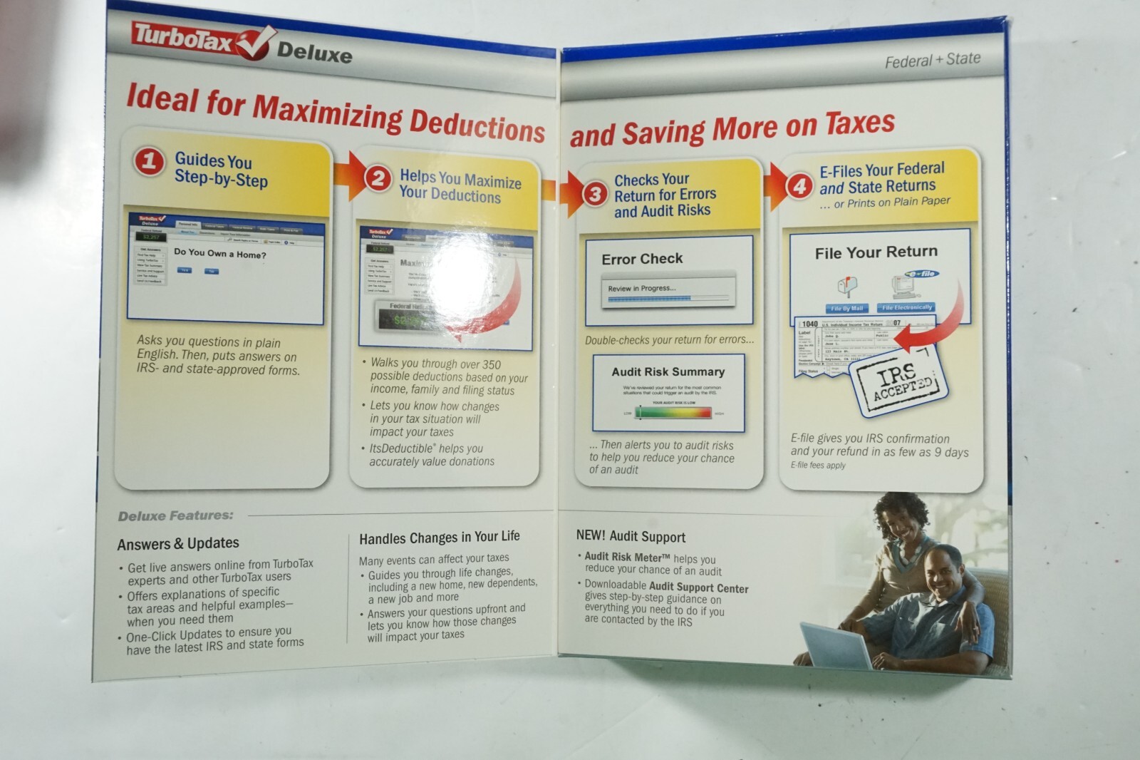 TurboTax Deluxe Federal and State For Windows & Mac – Tax Year 2007, in Box