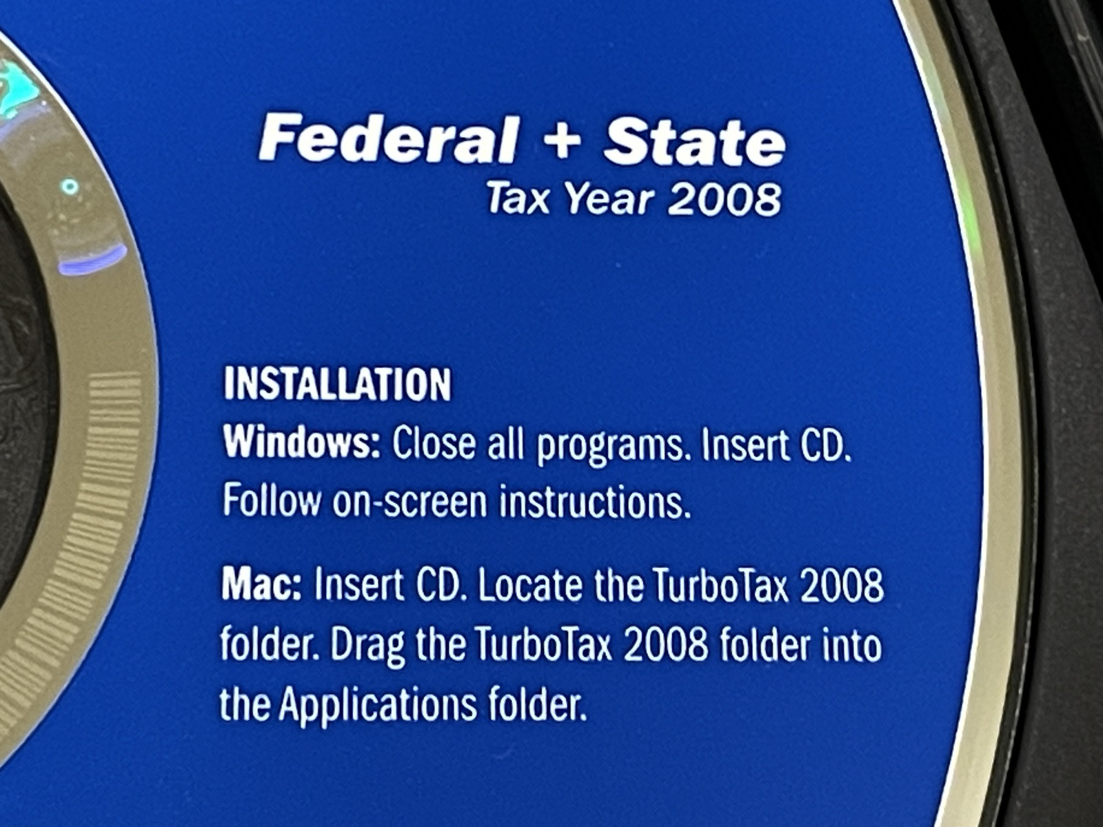 ✅Turbo Tax Deluxe 2008 Federal & State Returns plus Federal E-File in Sleeve