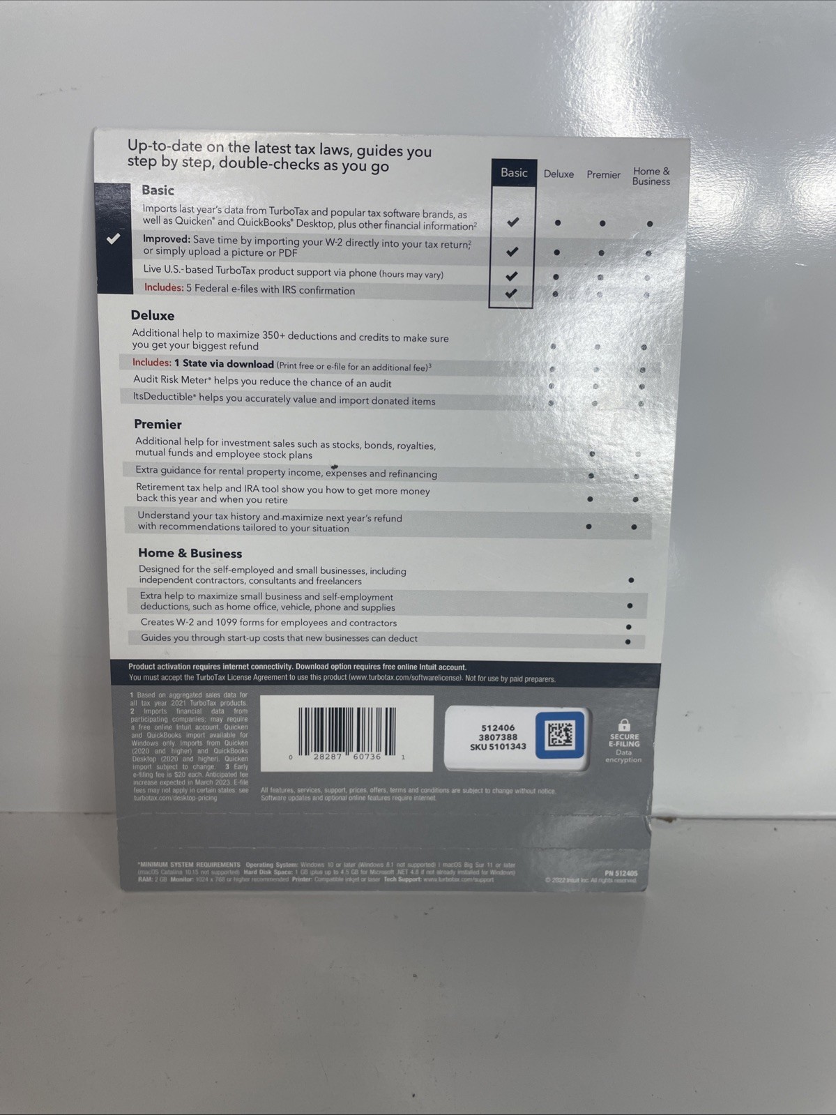 🔥2022 intuit TurboTax Basic PC Mac CD Download Federal Returns + Federal E-File