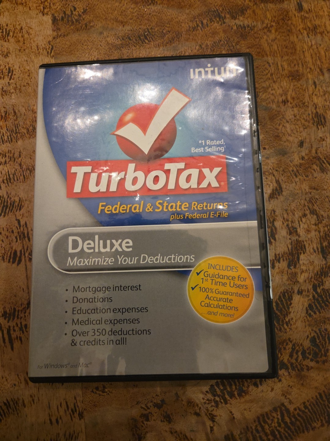 2012 TurboTax Deluxe Federal/State Returns + E-File, New Sealed in Retail Box