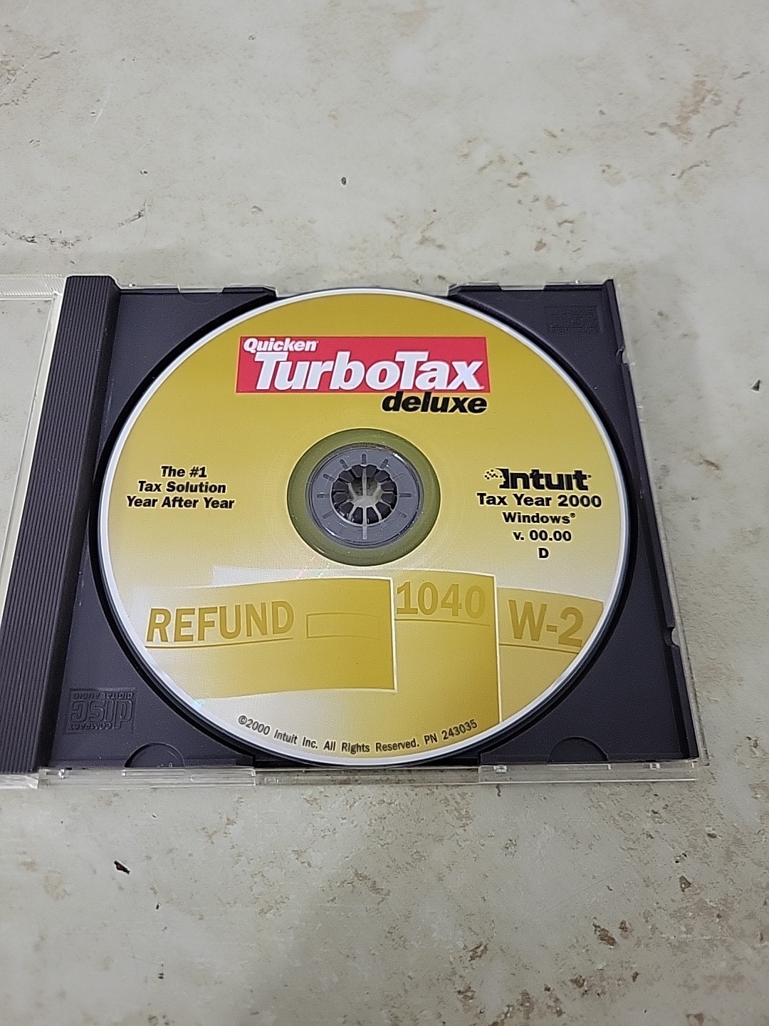 Quicken TurboTax Deluxe Tax Year 2000 for Windows Refund 1040 W-2