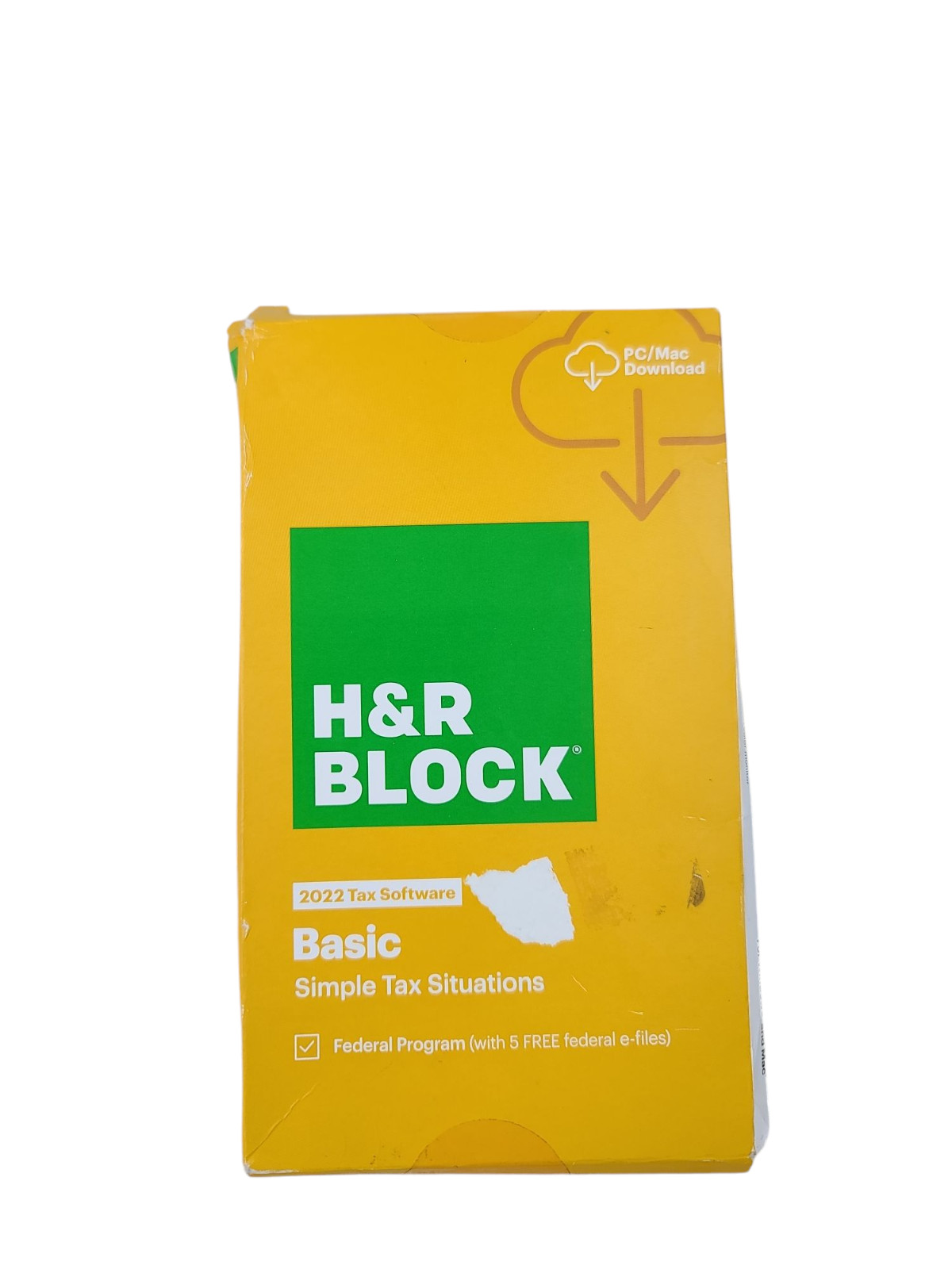 H&R Block 2022 Tax Software – Basic Simple Tax Situations PC/MAC
