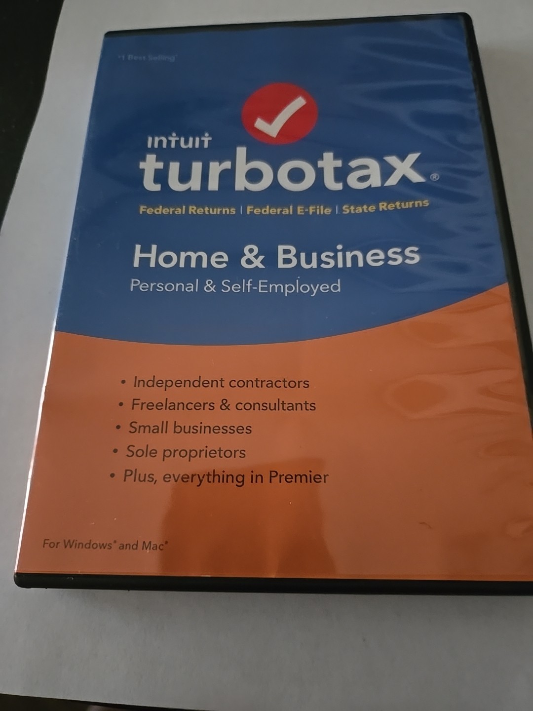 TurboTax 2016 Home Business Federal E-File and State Tax Return CD for PC Mac