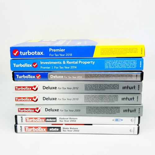 Turbo Tax Deluxe Lot State Federal 2002 2009 2010 2012 2013 2014 2018 Premier In