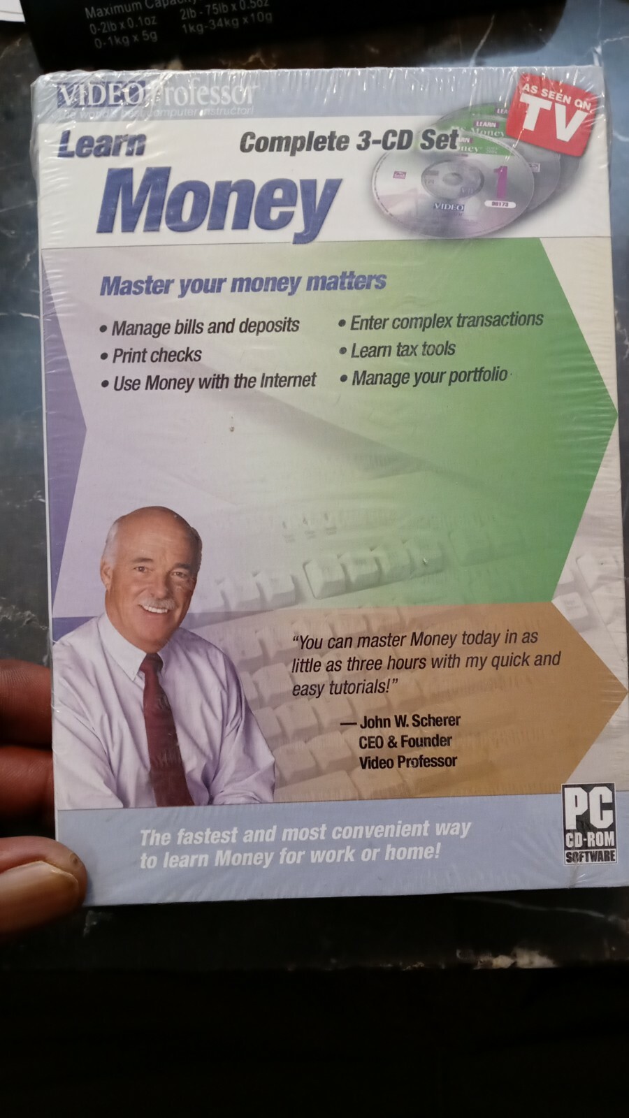 VIDEO PROFESSOR – LEARN MONEY 3 disc set, Sealed
