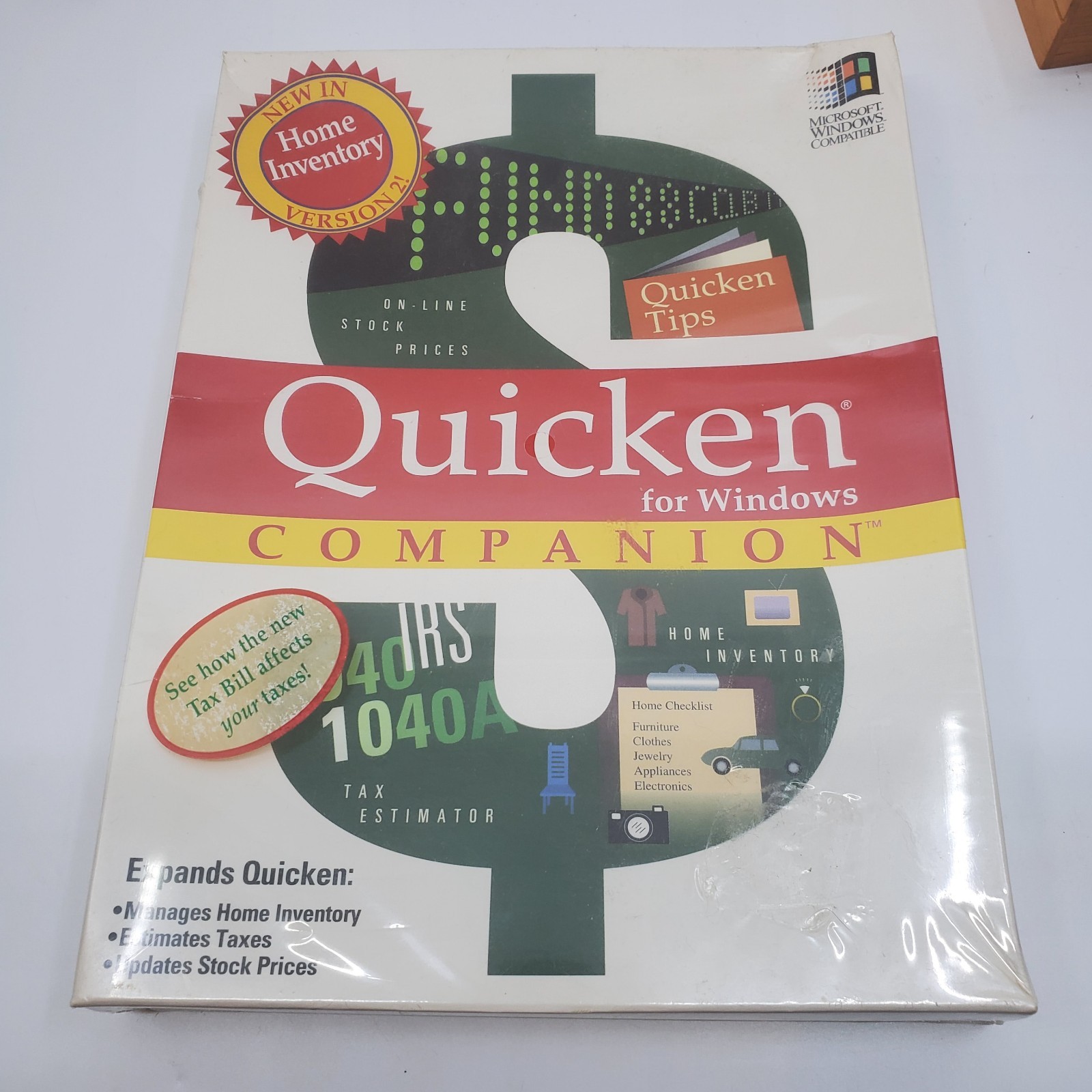 Intuit Quicken Version 2 for Windows – Companion – Brand New Sealed