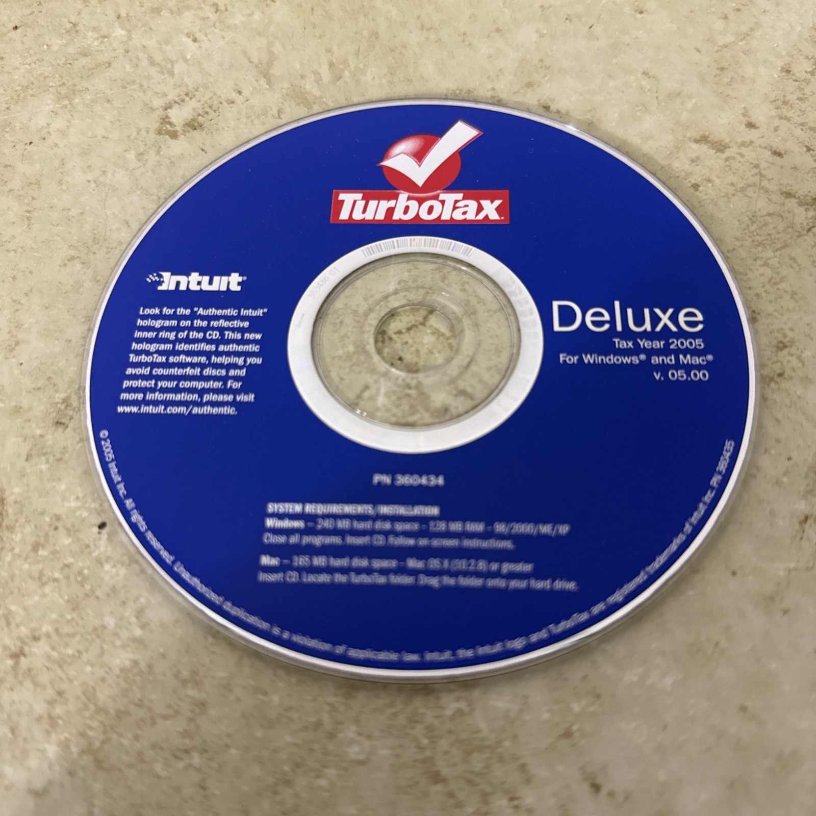 Turbotax 2005 Deluxe Federal Tax Software Windows Mac