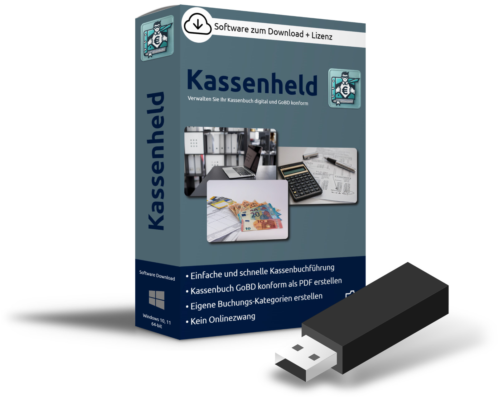 Digital cash book GoBD export PDF management of the cash book without Excel
