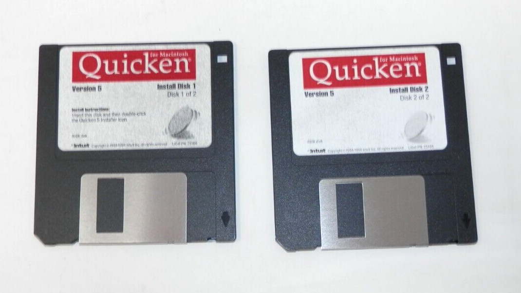 Quicken for Macintosh Version 5 New for 95 • 3.5″ Floppy Big Box Software Intuit