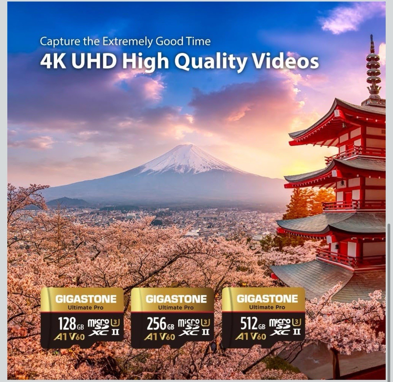 [5-Yrs Free Data Recovery] GIGASTONE 128GB Micro SD Card, Ultimate Pro, Micro