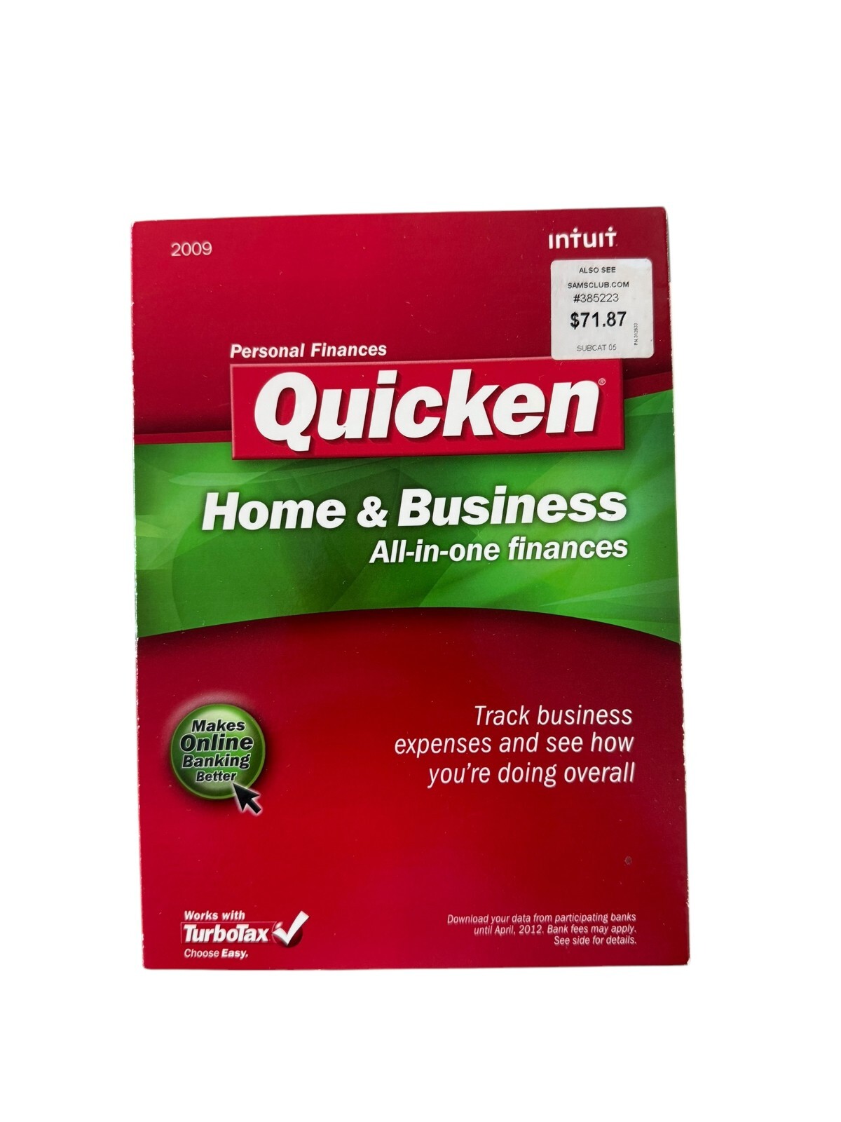 Intuit Quicken Home & Business 2009 For Windows XP/VISTA