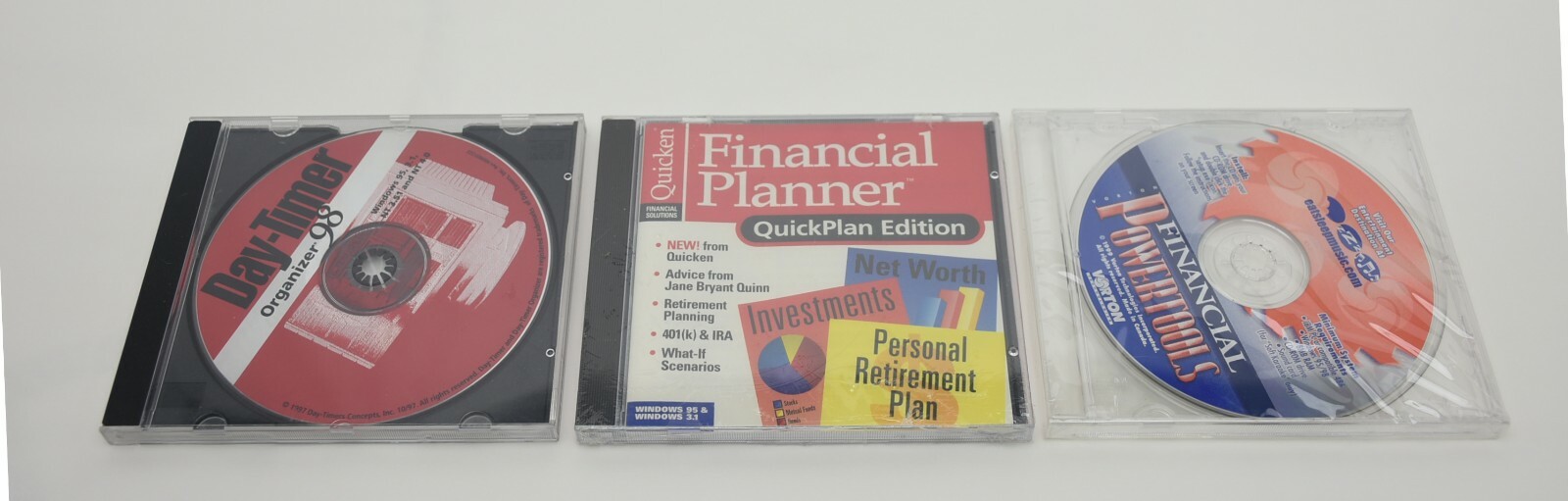 Win CD LOT: Quicken Financial Planner + Vorton Financial Powertools NEW (21-237)