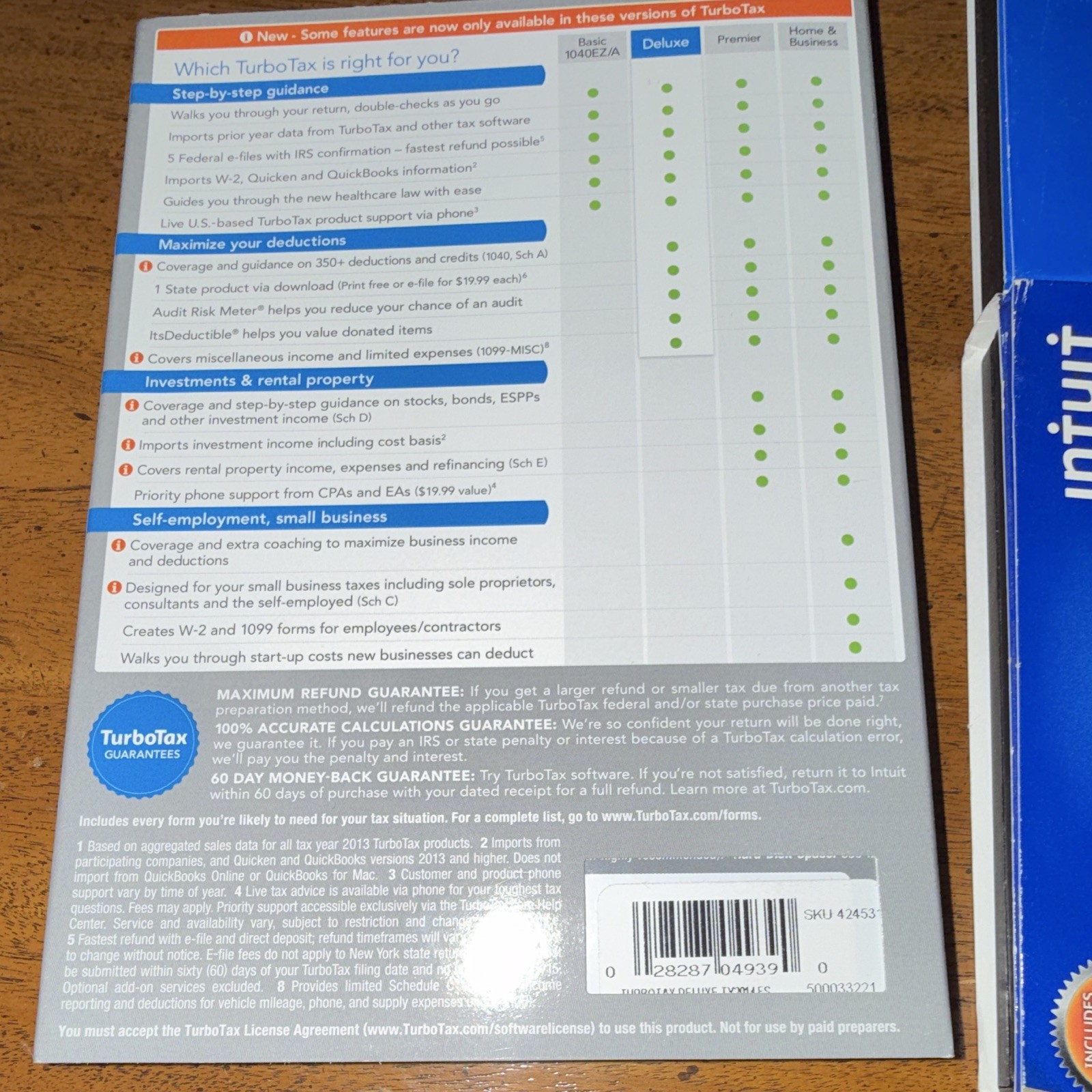 Intuit TurboTax Deluxe Tax Preparation Software 3 CD for Windows