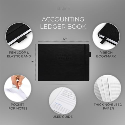 Accounting Ledger Book – Columnar Log Journal for Personal & Small Business