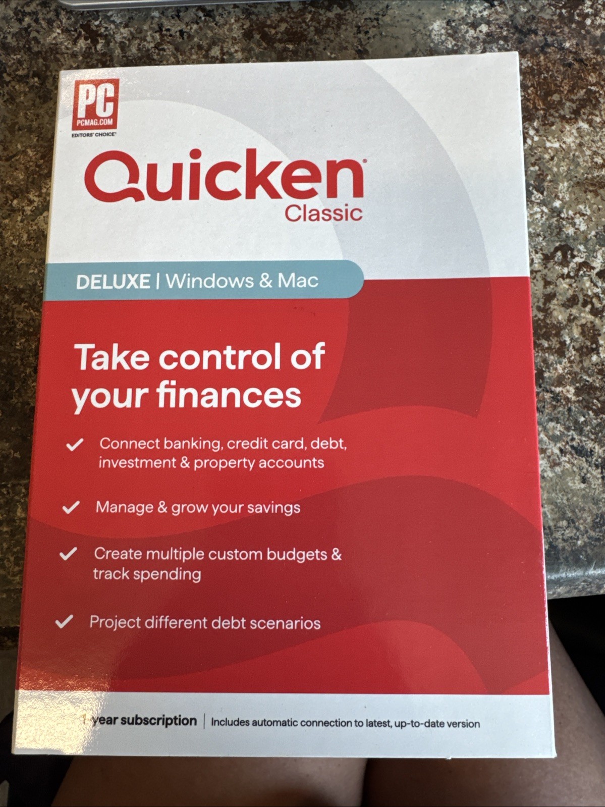 Quicken Classic Deluxe Personal Finance – 1-Year Subscription (Windows/Mac)