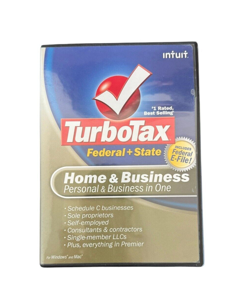 TurboTax Home & Business 2008 Federal+State+Federal E-File for Windows & Mac
