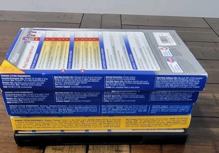 Lot of (5) ~ TurboTax Deluxe 2009 2010, 2013 + 2 Others (2014)