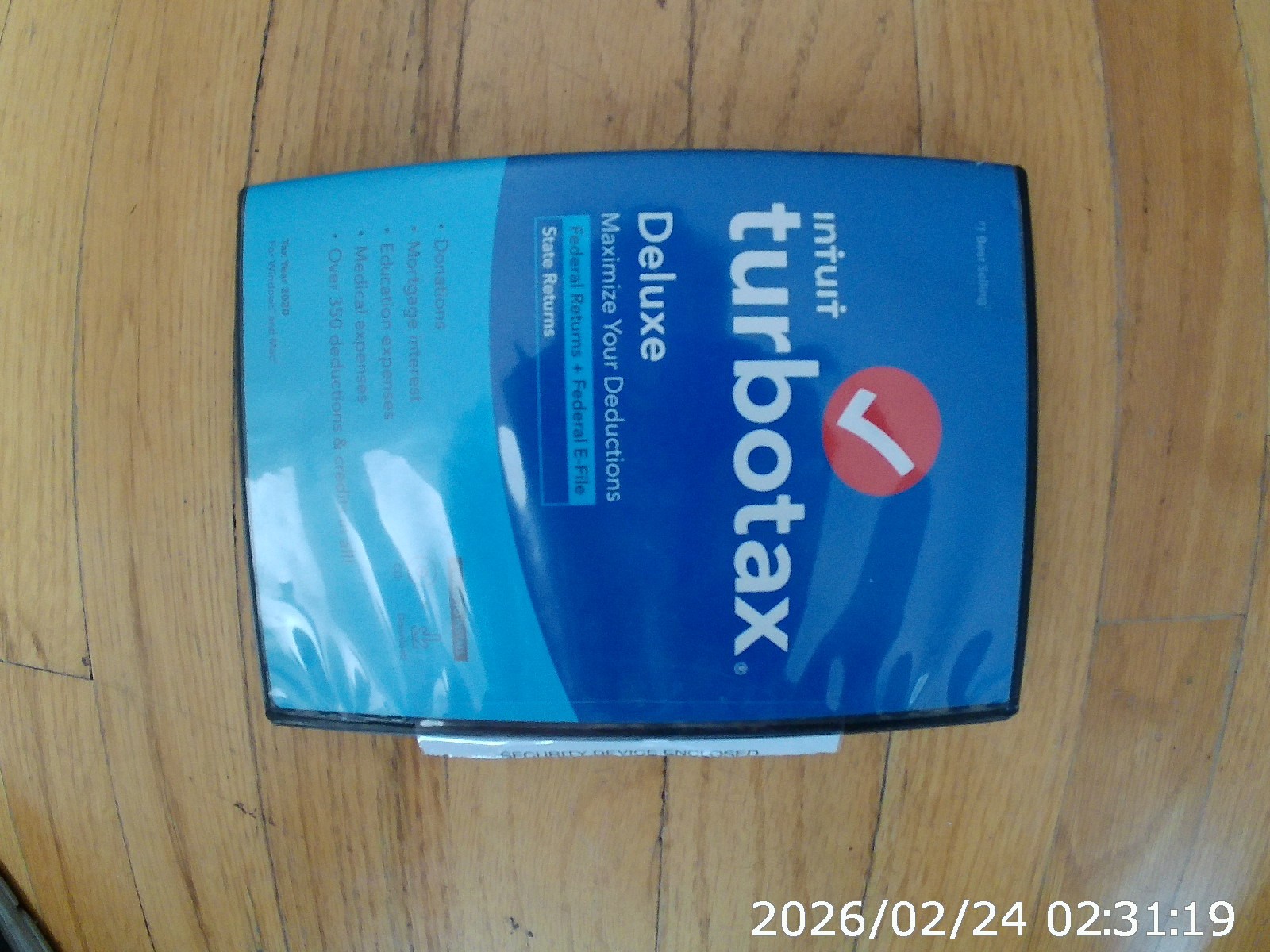 Intuit TurboTax Deluxe Tax Preparation Federal 2020 -State Returns Not Included