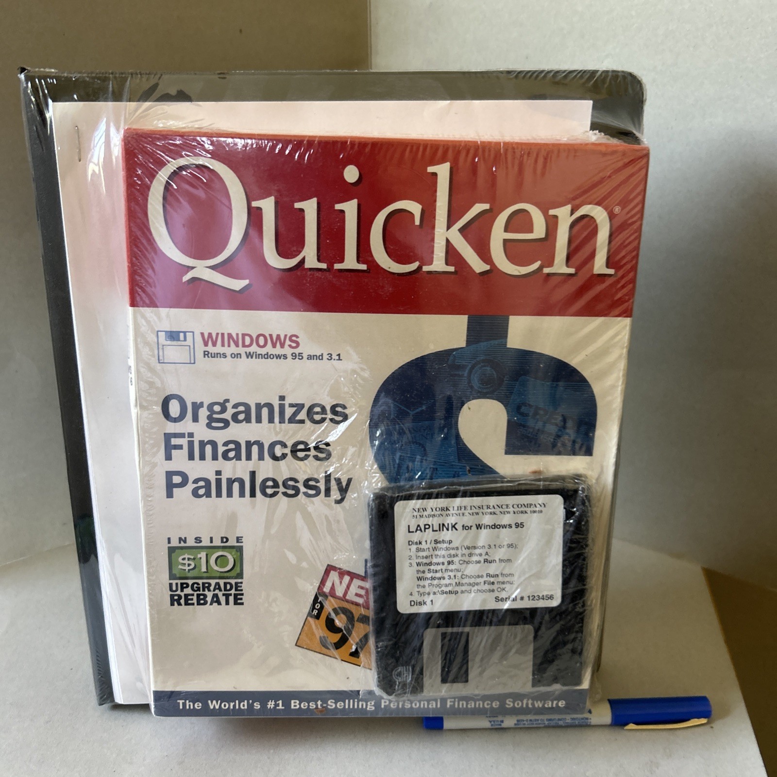 Quicken for windows Version 6 (3.5″) New In Packaging with floppy disk vintage