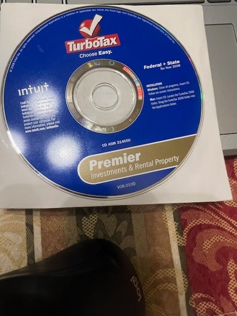 Intuit TurboTax 2008 Premier Edition Federal+State Investments & Rental Property