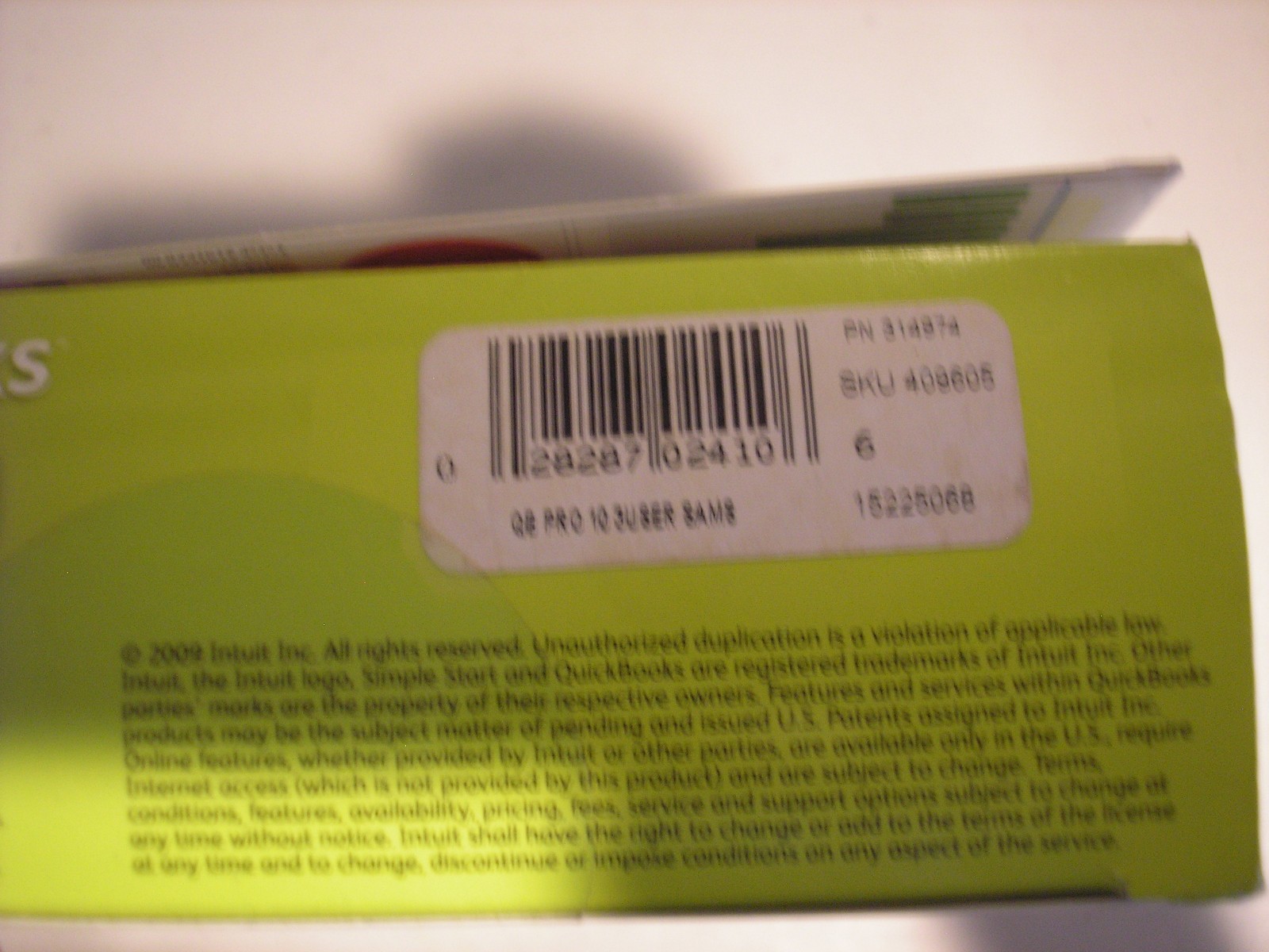 =3 USER VERSION= INTUIT QUICKBOOKS PRO 2010 FOR WINDOWS PC =LIFETIME LICENSE=