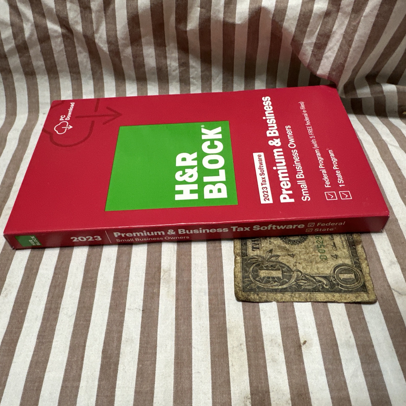 2023 NEW H&R Block Tax Software Premium & Business 2023 PC Only Turbotax HR USA